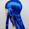 Novas Toucas Durag de Cetim Bandana Unissex Masculino Feminino Lenço de Cabeça Headwear Turbante Chapéu Boné de Ondas Cauda Longa Hijab Faixas Esportivas para Cabeça