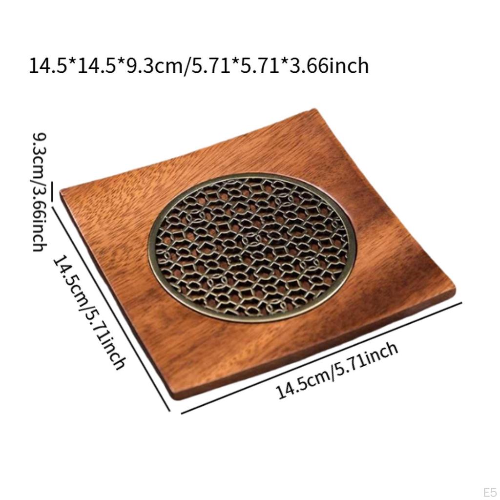 Elegantes Untersetzer-Set aus Walnussholz für den Heim- und Bürogebrauch