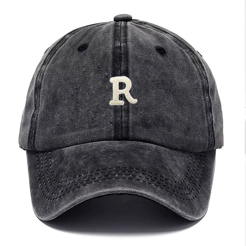 

Men Baseball Cap Cotton Washed Women Vintage Adjustable Dad Cap Letter Embroidery Streetwear Casual Sun Hat Unisex Fashion Gift чорний