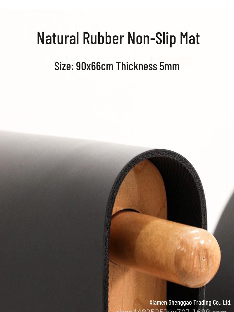 Customizable Non-slip Pilates Yoga Mat with Logo - Sweat-absorbing, Protective Natural Rubber for Core Bed & Ladder Barrel Exercises Dark Grey Box Mat/40x60