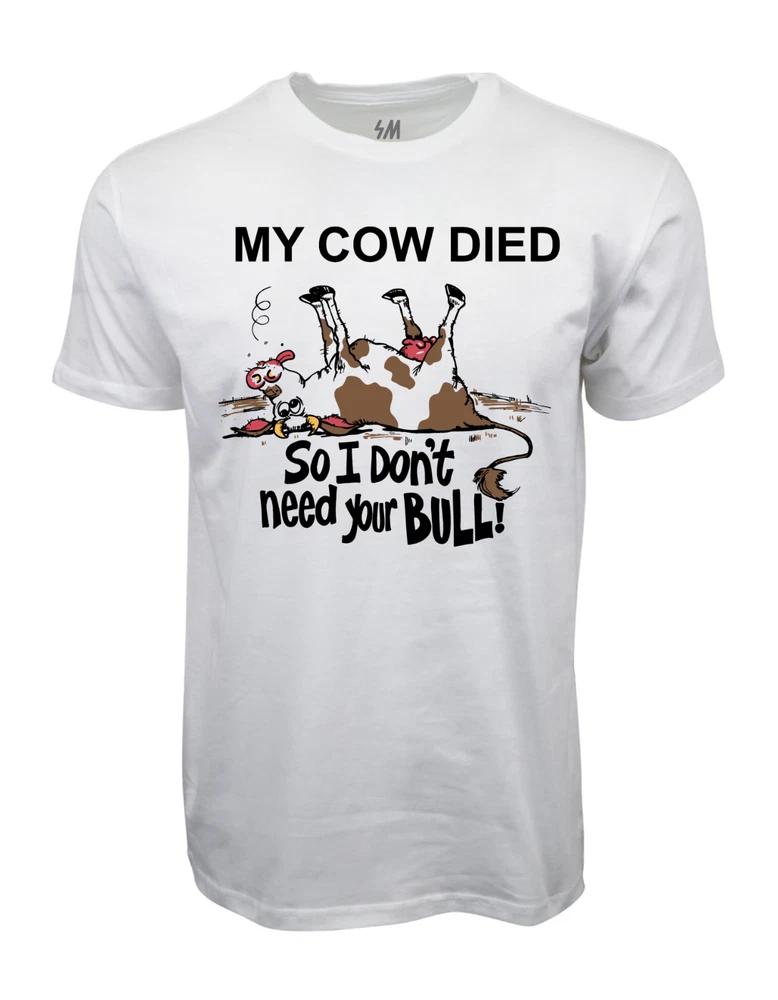 Dont Need Your Bull Graphic White T Shirt S