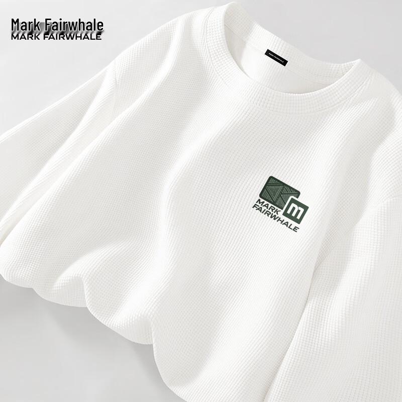 Mark Fairwhale Men's Heavyweight Waffle Knit Long Sleeve T-Shirt