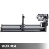 CNC Router Rotary Axis 80mm 3-Jaw Spiral Chuck Router Axis Measuring for CO2 Laser Engraving Cutting Machine Tailstock A-Axis