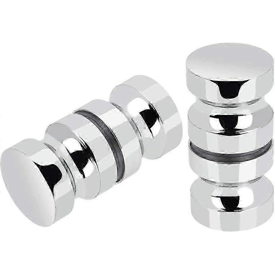 2 Pairs Stainless Steel Sliding Shower Door Knobs Glass Shower Door Handles For Bathroom Yue Chi 25-26s