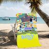 Beach Towel with Bluey Pattern - soft,absorbent,machine washable Lightweight&Modern,swimming,Travel Essentials