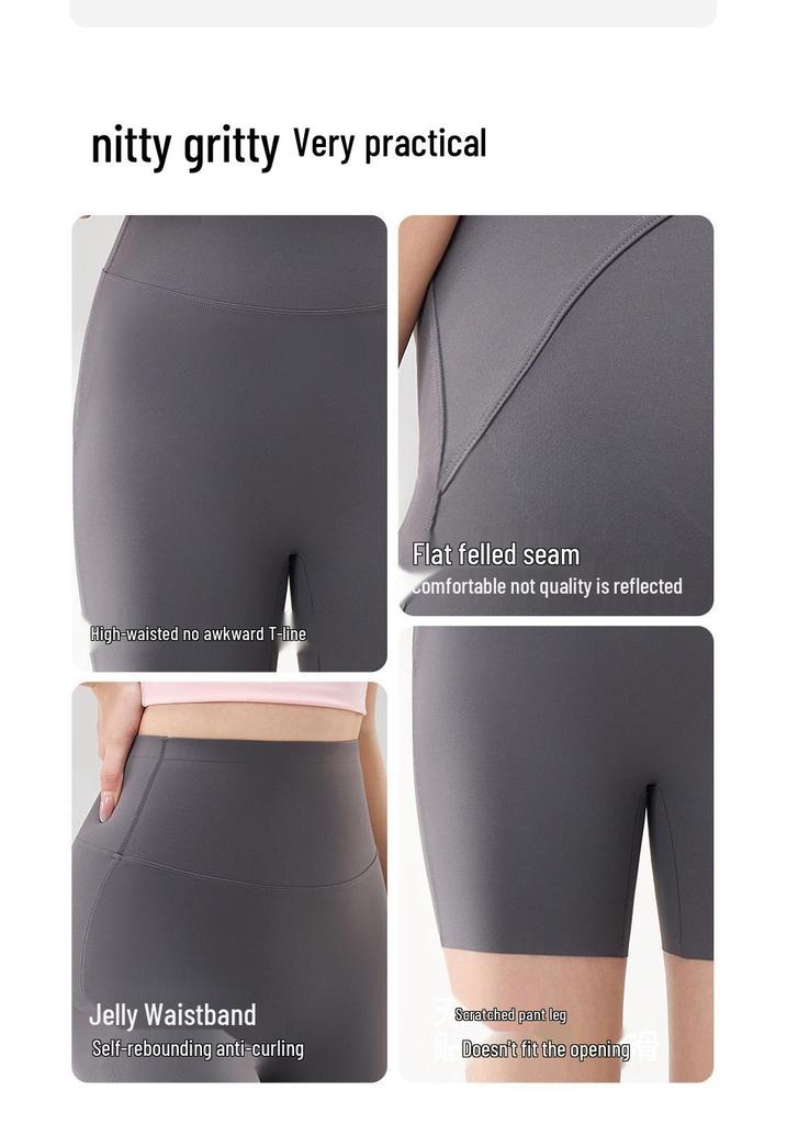 Women's High-Waist Yoga Cycling Shorts - Summer Fitness & Running Wear
