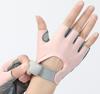 No-slip Fitness Sports Exercise Silicone Padded Palm Protection Shockproof Breathable Weightlifting Half Finger Gym Gloves