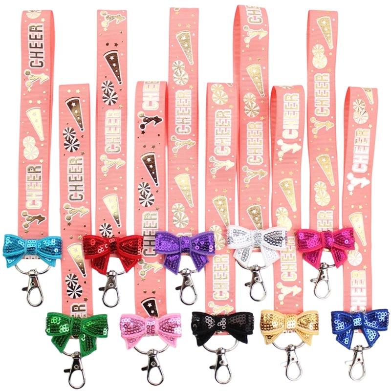 Pack Of 10 Cheerleader Keychains Soft Polyester Accessories For Sports Enthusiasts Sturdy And Lightweight Design