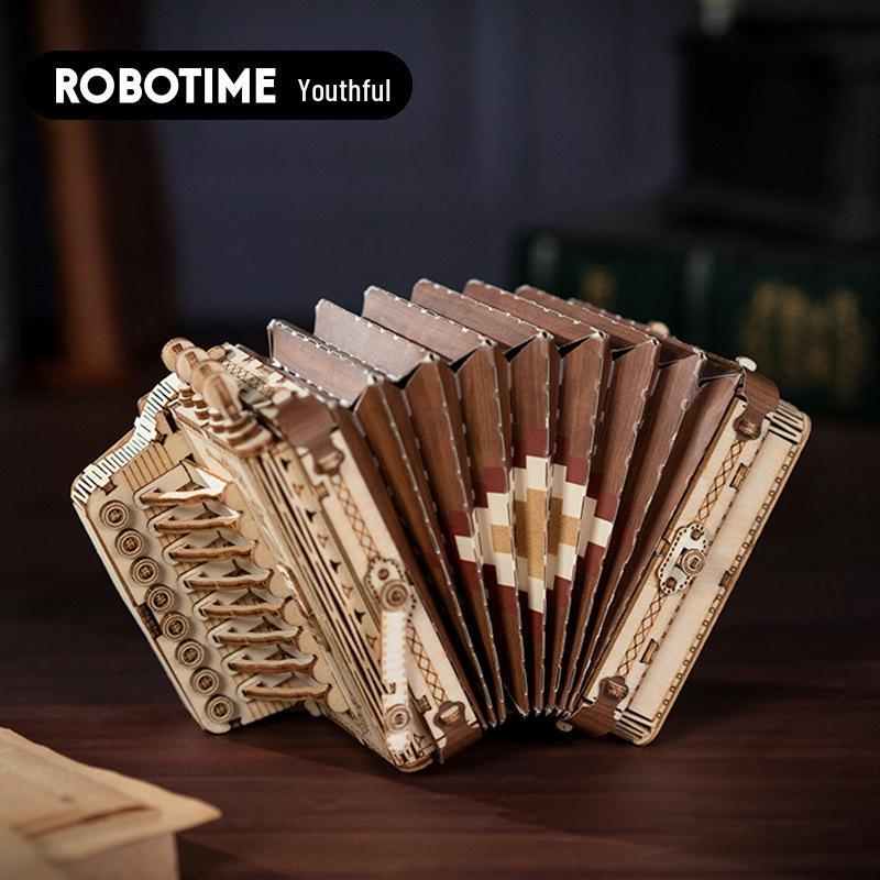 Robotime Wooden 3D Musical Instrument Puzzle DIY Toy Gift for Children
