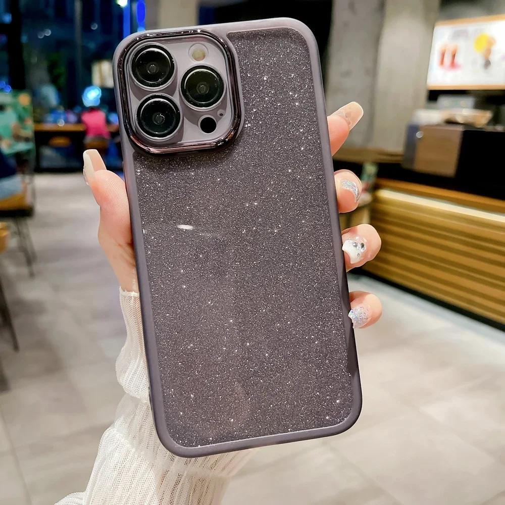 ITel P40 S23 Plus Spark 20 C GO 2024 Glitter Telefondeksel for Infinix Hot 40 Zero 30 Smart 8 7 Siery Skinnende Beskytt Kameradeksel