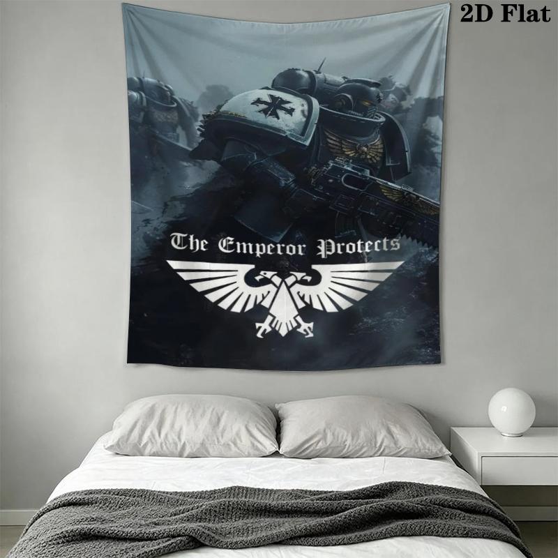 Warhammer 40K Wall Tapestry Aesthetic Wall Hanging Printed Fabric Blanket Decorative Tapestries for Bedroom Living Room Home Decor