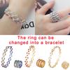 New Creative Magic Retractable Charm Bracelet Shiny Rhinestone Inlaid Twist Stretchable Bangle For Women Men Personality Jewelry