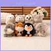Chaveiro Adorável de Animal de Pelúcia Brinquedo Macio Para Presente de Aniversário Apresentando Design de Husky Fofo