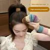 New Women Girls Colorful Nylon Elastic Hair Bands Ponytail Scrunchie Tie Bands Hair Hold Small V2R8