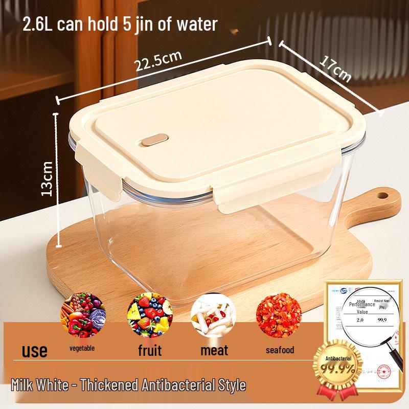 Glass Kimchi Jar with Lid - Sealed Pickled Radish Container