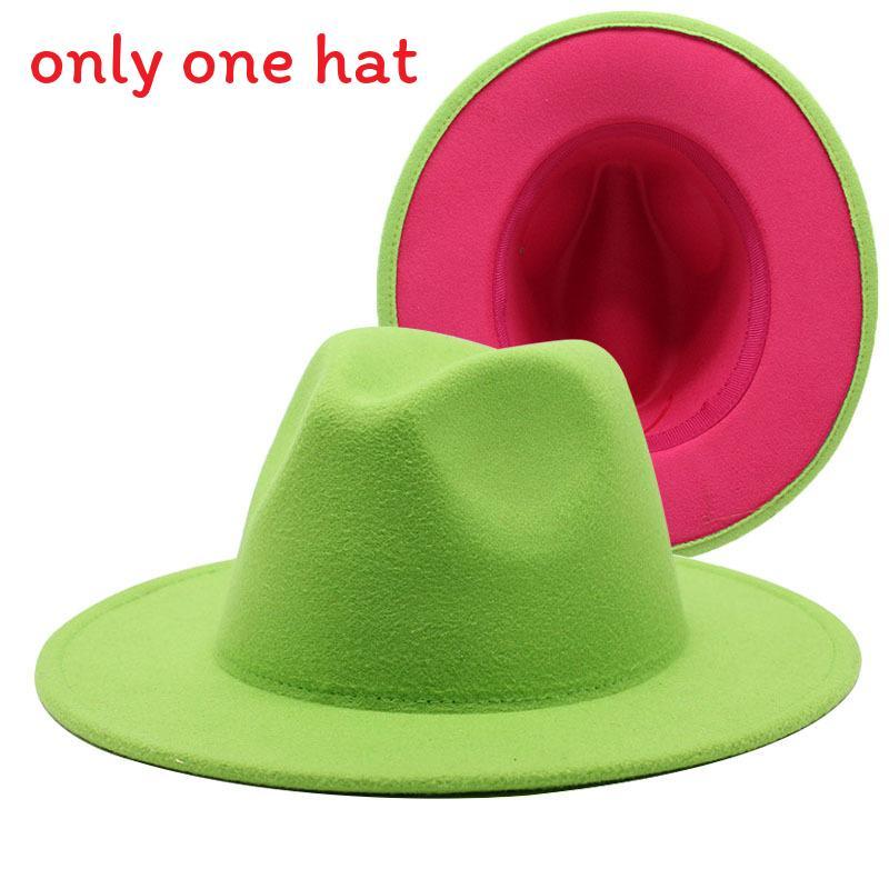 Vintage Woll-Fedora-Hut mit breiter Krempe für Herren Damen Sommer Sonnenschutz