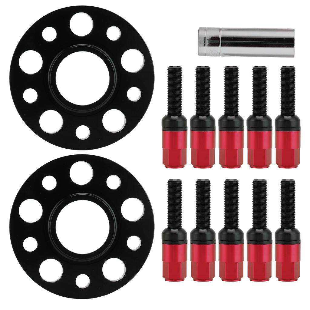Wheel Spacer Kit 5x112 with 15mm Flange M12x1.5 Bolt Replacement for Mercedes Benz
