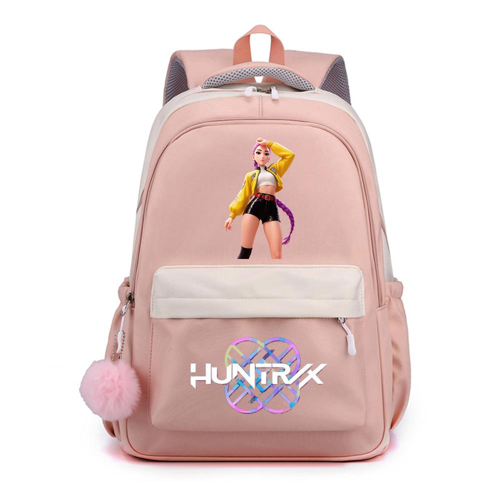 Söt K-Pop Tryckt Ryggsäck med Stor Kapacitet för Tonåring Student Flicka Pojke Skolväska Bokväska Barnpresent Kvinnor Vattentät Resväska Mochila
