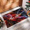 Tappeto in Flanella Stampato AC Milan Antiscivolo Morbido Poliestere Tappeto per Pavimento Tappetino Decorativo da Interno per Camera da Letto Soggiorno Divano Sala Giochi Decorazione Casa