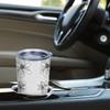 Car Tumbler 591ml Neutral Floral Element Straw Cup 20oz Car Straw Cup Insulated Travel Cup Leakproof Tumbler Stainless Steel Tumbler
