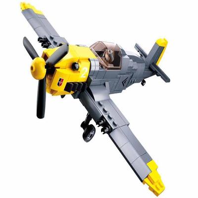 Dětské puzzle Stavebnice Světová válka 0692BF 109 Messerschmidt Stíhací Bojový Letadlo Útok Letadlo Patchwork Model Hračka Dárek
