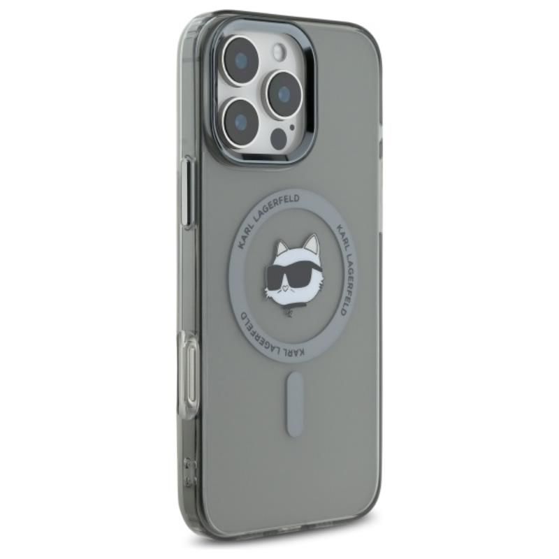 Karl Lagerfeld Iml Metal Choupette Head Magsafe - Etui Iphone 16 Pro (Czarny)