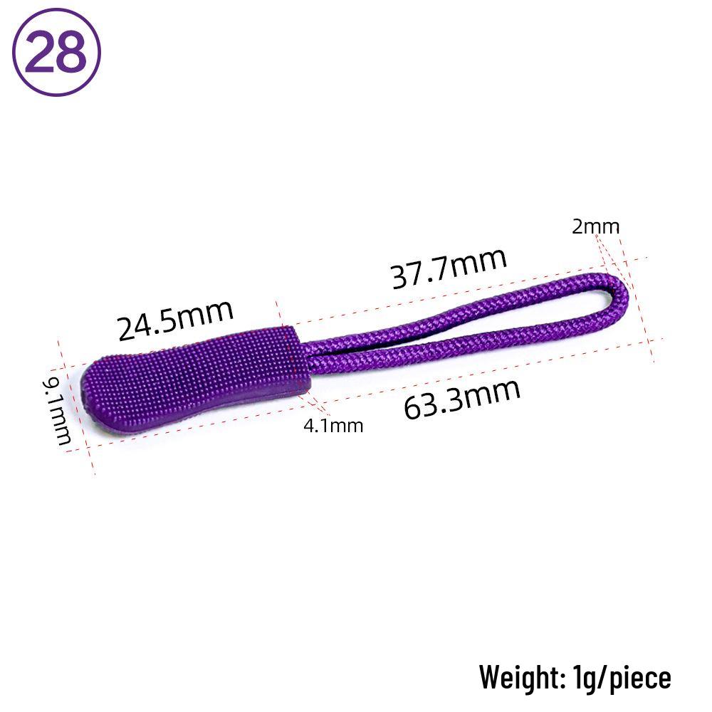 Eco-friendly TPU Caterpillar Zipper Head Pull Cord