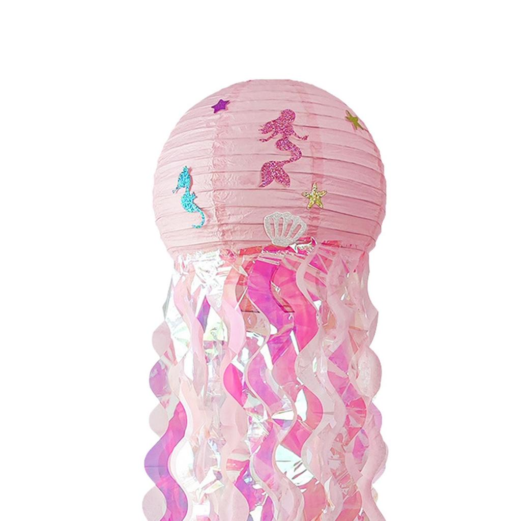 Colourful Paper Lanterns Mermaid Bright and Beautiful Under The Sea Piece Mermaid Party Lamp for Indoor
