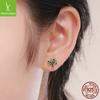 Tree Of Life 925 Earrings, Temperament Versatile Women'S Earrings, Small Fresh Stud Earrings Sce409