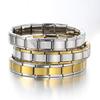 9mm Wide Simple Style Fashion Stainless Steel Bangle Elastic Link Chain High Quality Factory DIY Jewelry Italian Charm Bracelet
