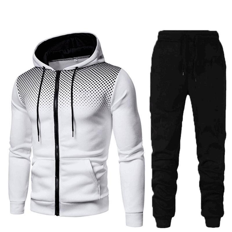2026 Men's Autumn and Winter Sports and Leisure Fitness Set, 2-piece Hooded Sweatshirt and Pants