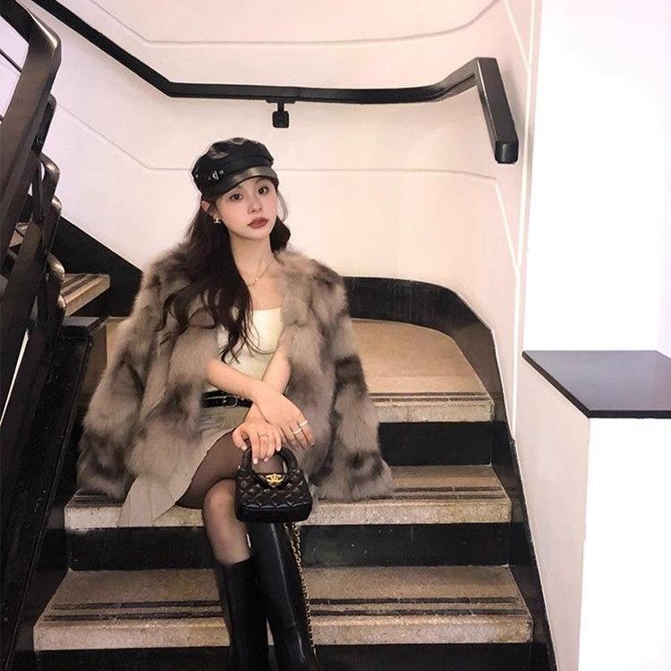 Imitation Fox Plush Fur Coat Women's Fashion Autumn and Winter Light New Plush Short Coat Young