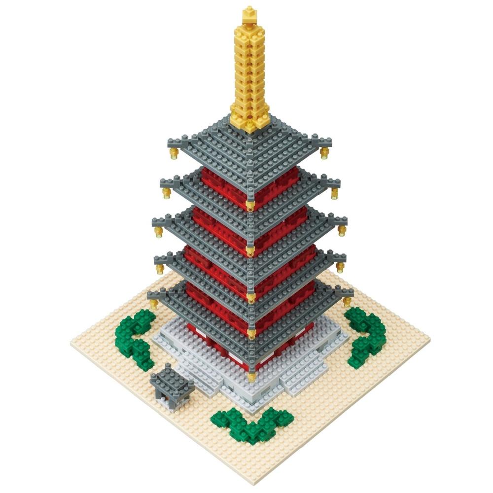 Nanoblock Five-storied Pagoda Deluxe Edition NB-031