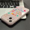 Colorful Heart Line Cat Case for Apple Pro Max 17 - Fits Models 14, 15, 16 