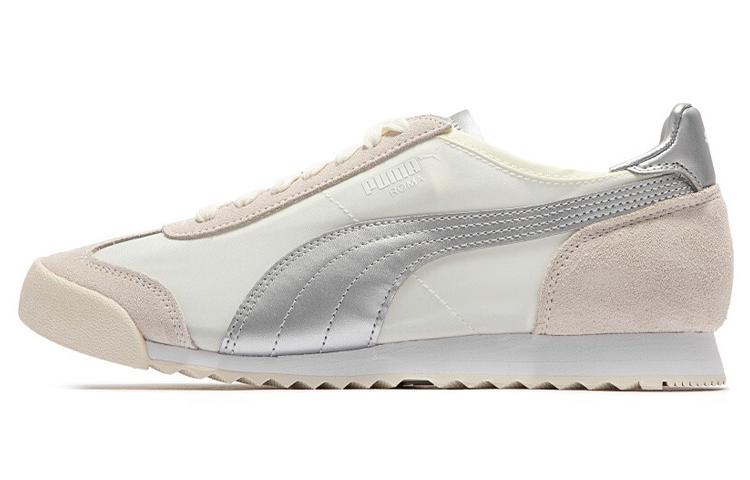 Puma Roma OG Nylon Metallic Whisper White Silver 42