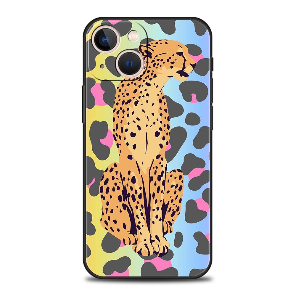 Sexy Trendy Leopard Print Phone Case For iPhone 17 Air 16 Plus 13 15 14 12 11 Pro MAX 7 8 SE Soft TPU Shockproof Cover Funda