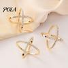 Durable Scarf Fastener Rhinestone X-Shape Ring, Metal Geometric Clip, Sparkling Buckle Slide Ring for Women Silk Scarves Neckerchiefs Shawls Shirts