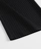 BRENSON Fluid Stripe Single-Pleat Slacks (Black)
