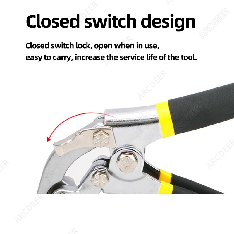 Sheet Metal Hand Seamer Straight Jaw Sheet Metal Bender Tools for Flattening Metal Folding Bending Pliers Hand Tool
