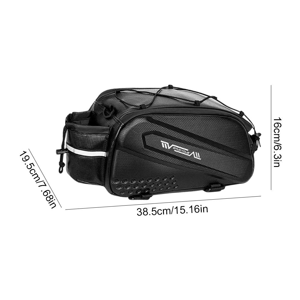 

Сумка на задний багажник велосипеда, сумка-кофр для велосипеда, водонепроницаемая сумка на багажник велосипеда, велосумка с жестким корпусом, большой вместимости для горного велосипеда, шоссейного велосипеда чёрный