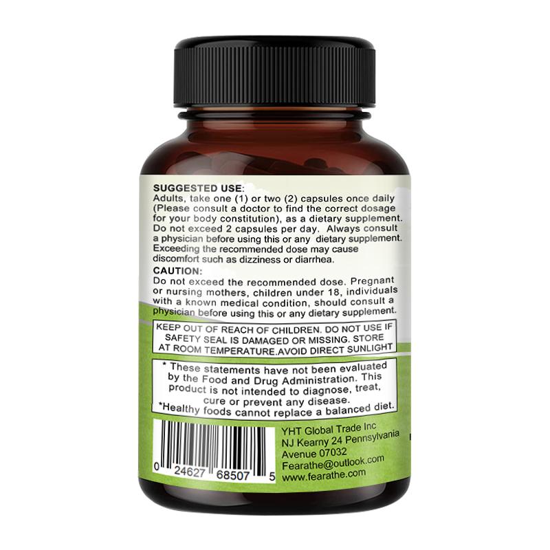 Fearather Thyroid Support with Iodine Capsules, 120 Count