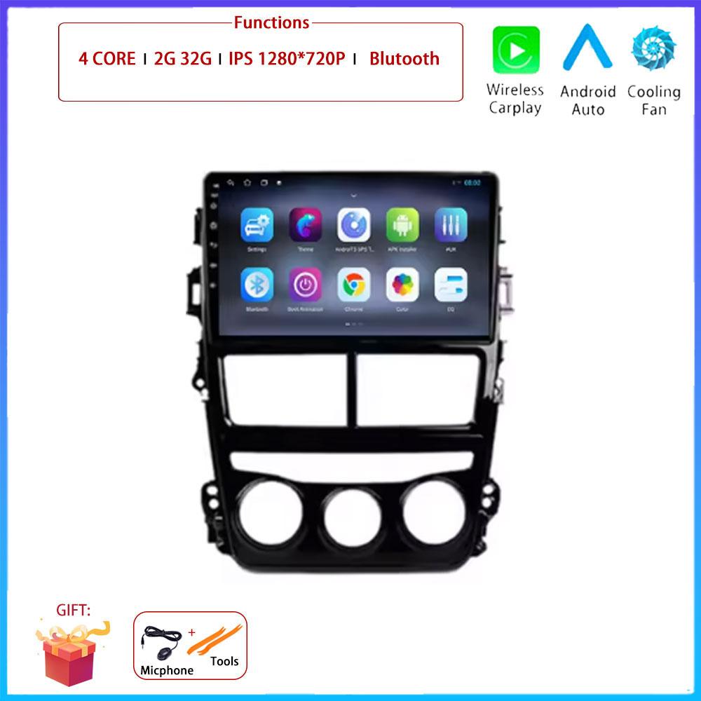 

Android Carplay Auto Для Toyota Vios Yaris МТ 2017 2018 - 2020 Автомагнитола Навигация GPS Мультимедийный Видеоплеер DVD 5G WIFI