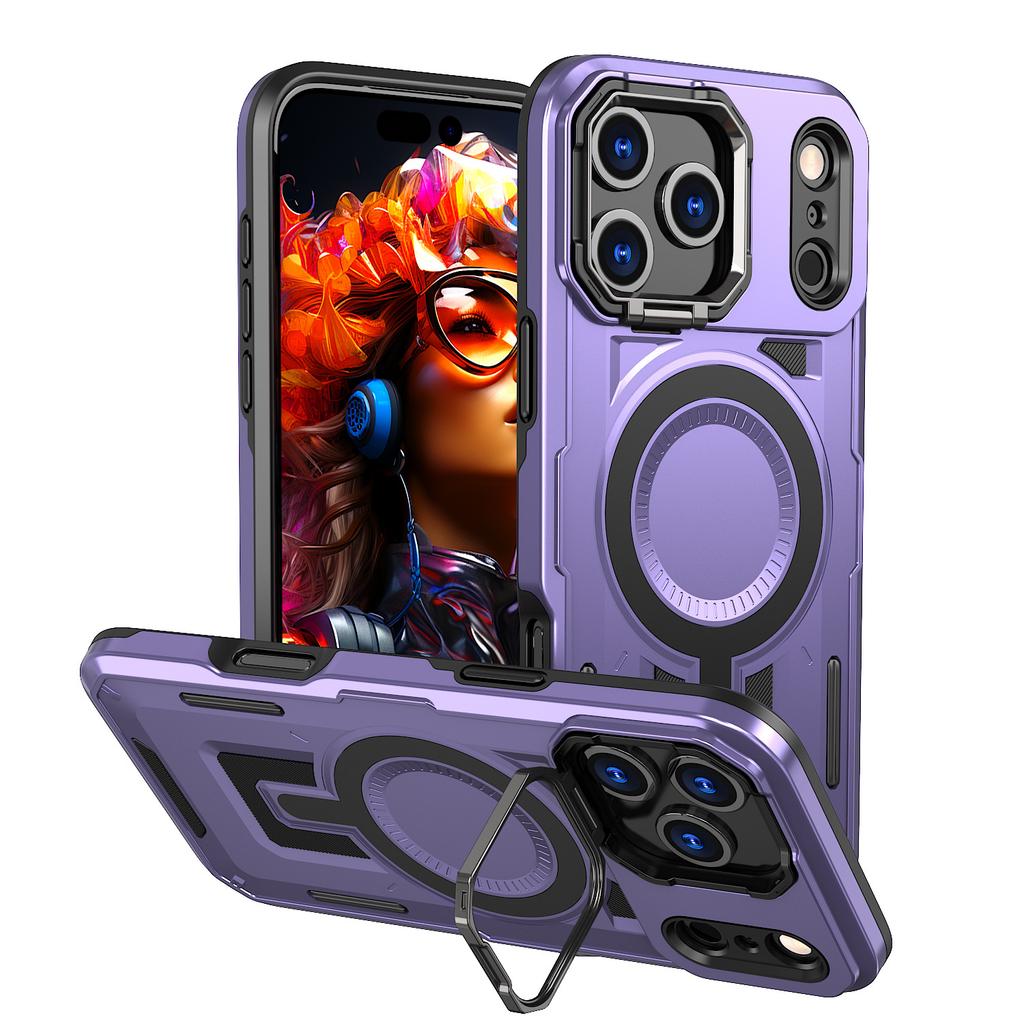 iPhone11Promax Mobile Phone Case Magnetic Charging Apple 11Pro Lens Holder Case