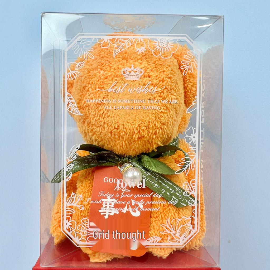 Boîte Cadeau Serviette Souvenir en Forme d'Ours – Parfait pour les Mariages, Célébrations, Événements et Inaugurations de Magasins.