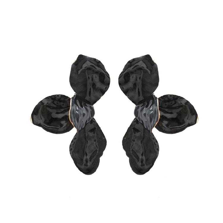 Elegant Flower Studs Earrings Fashion Ear Pendant Flower Ear Jewelry Waterproof Ear Studs Alloy Texture for Daily Party