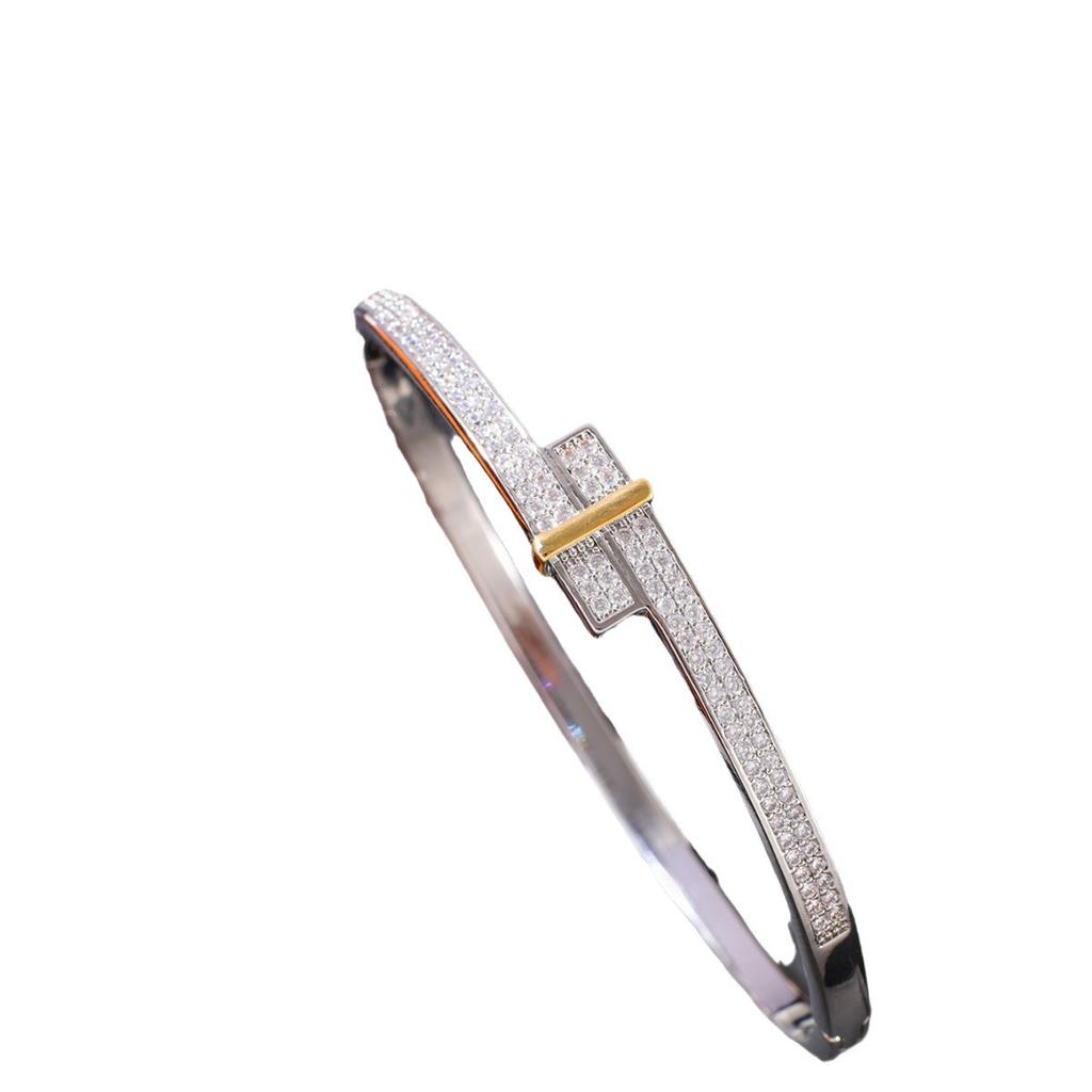 Ladies with a High-end Feel, Open Mouth Pure Copper Bracelet, Exquisite Vacuum Jewelry