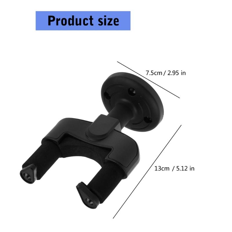 Plastic Instrument Wall Hanger Secure Guitar Violin Holder Easy Installation Space Efficient Organizer Plastic Texture