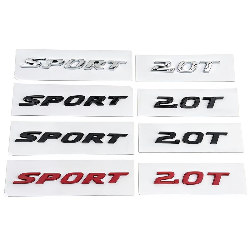 Plastic Letter Stickers for The Rear Badge of Sedans with a 2.0T SPORT Performance Displacement