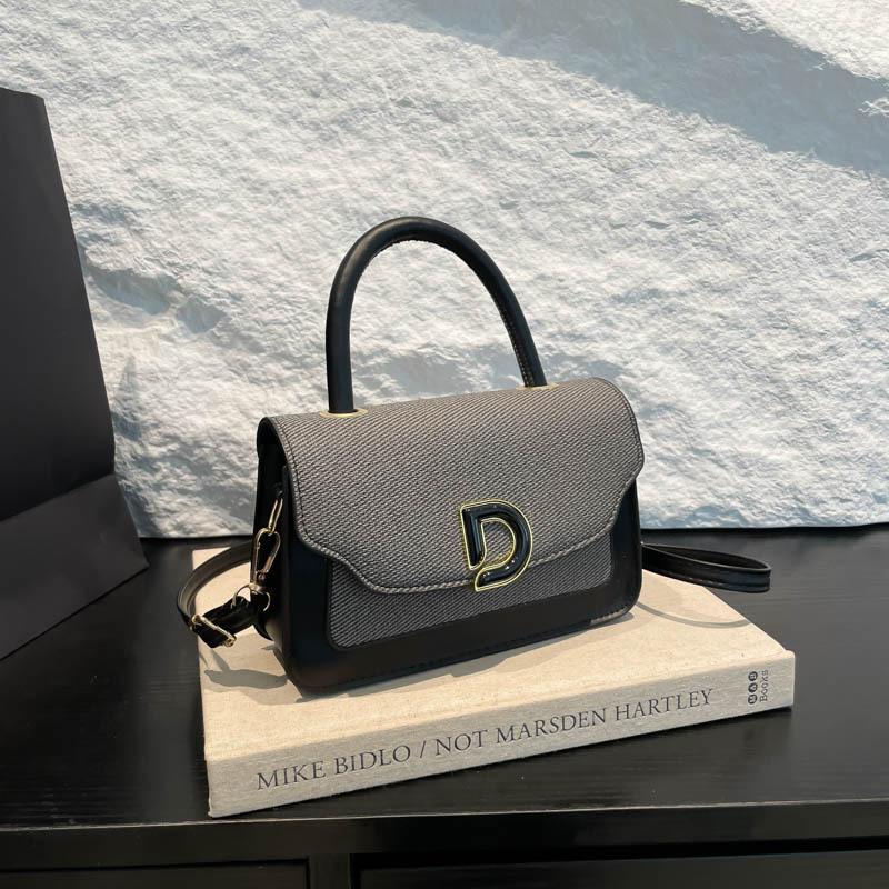 Letter Bag Women's High-end Texture 2025 Summer New Retro European and American Fashion Single Shoulder Oblique Span Bag