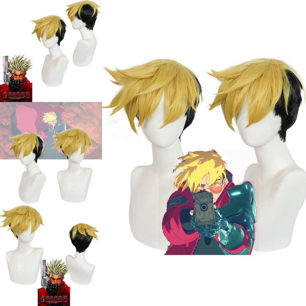Trigun Stampede Vash Wig For Cosplay Costume High-quality Heat-resistant Anime Hairpiece